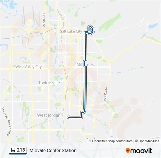 213 Bus Line Map