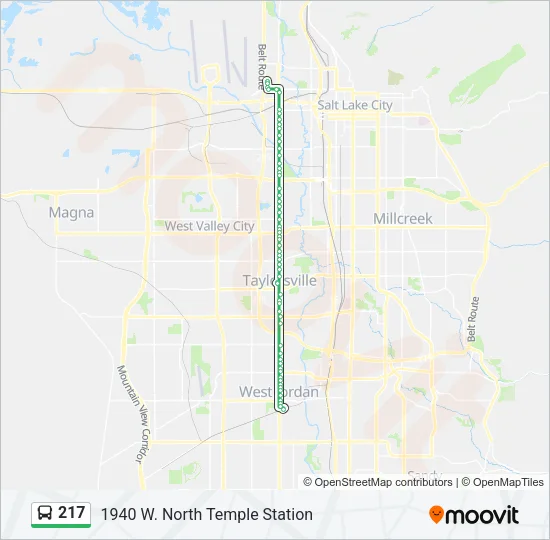 217 Bus Line Map