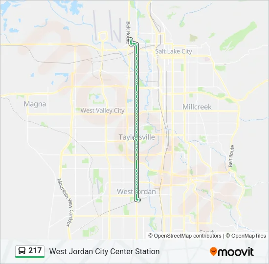 217 Bus Line Map