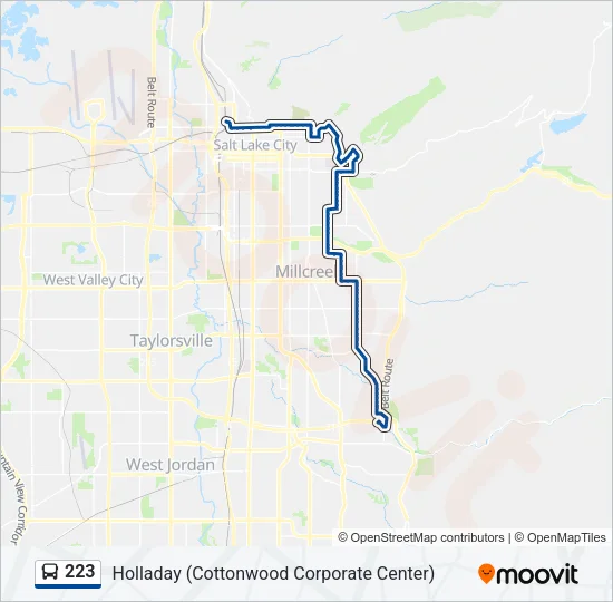 223 Bus Line Map