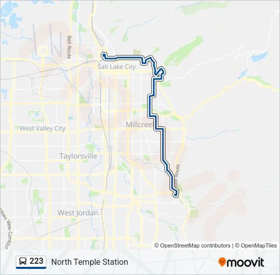 223 Bus Line Map