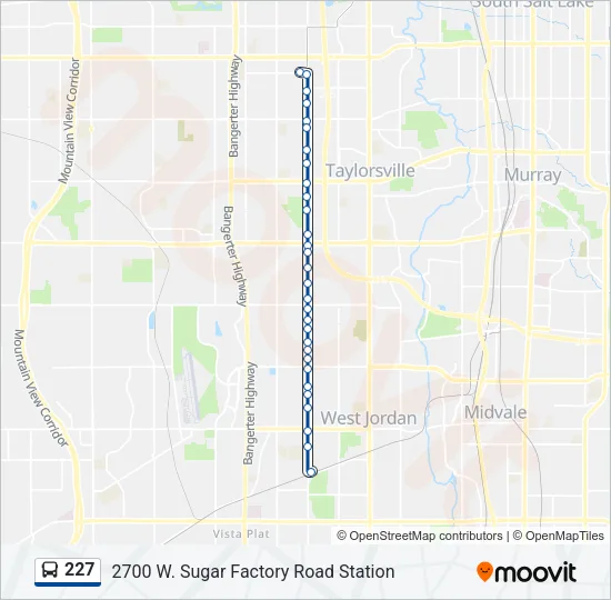 227 Bus Line Map