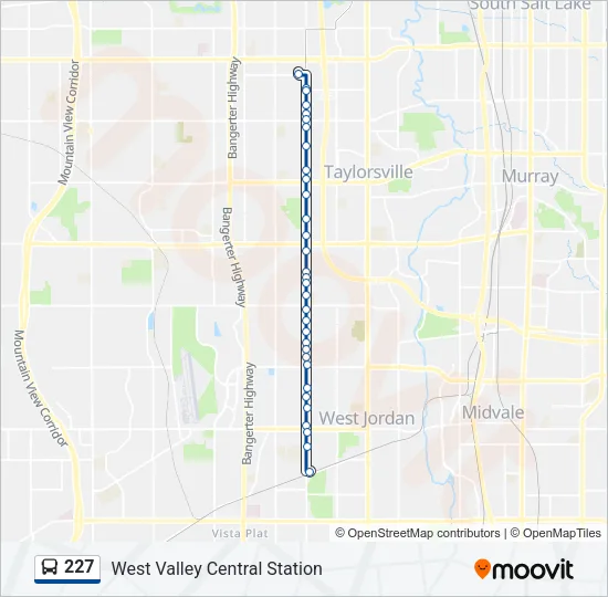 227 Bus Line Map