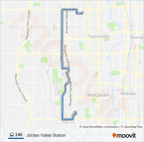240 Bus Line Map