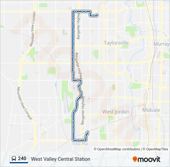 240 Bus Line Map