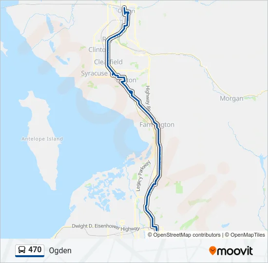 470 Bus Line Map