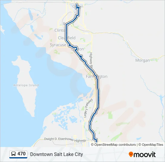470 Bus Line Map