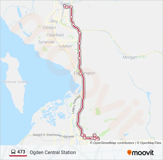 473 Bus Line Map