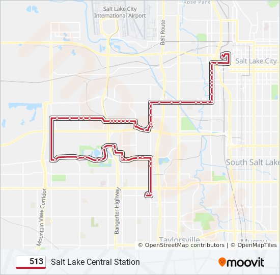 513 Route: Schedules, Stops & Maps - Salt Lake Central Station (Updated)