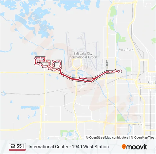 551 Bus Line Map