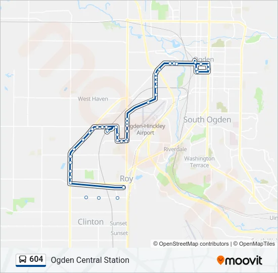 604 Bus Line Map