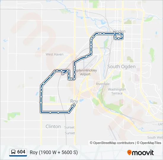 604 Bus Line Map