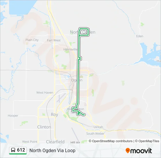 612 Bus Line Map