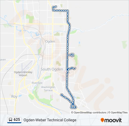 625 Bus Line Map