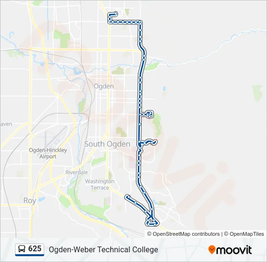 625 Bus Line Map
