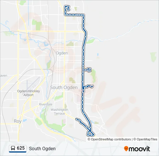 625 Bus Line Map