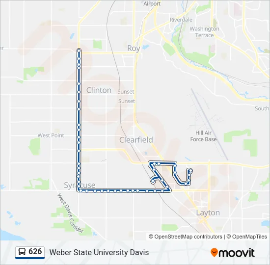 626 Bus Line Map
