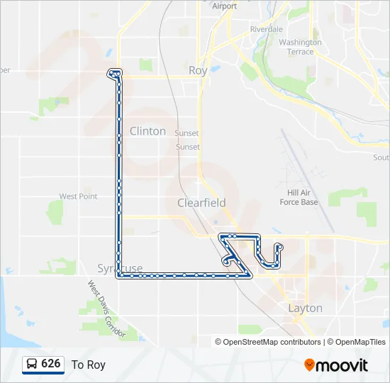 626 Bus Line Map