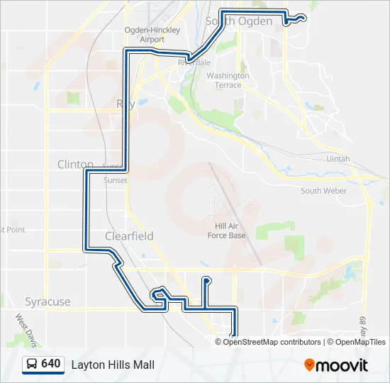 640 Bus Line Map