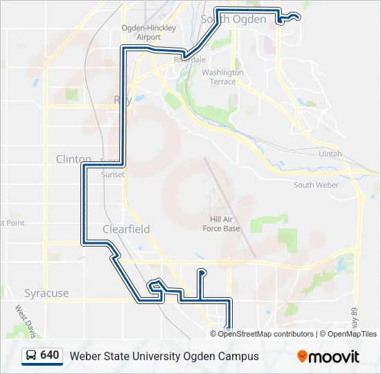 640 Bus Line Map
