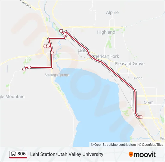 806 Bus Line Map