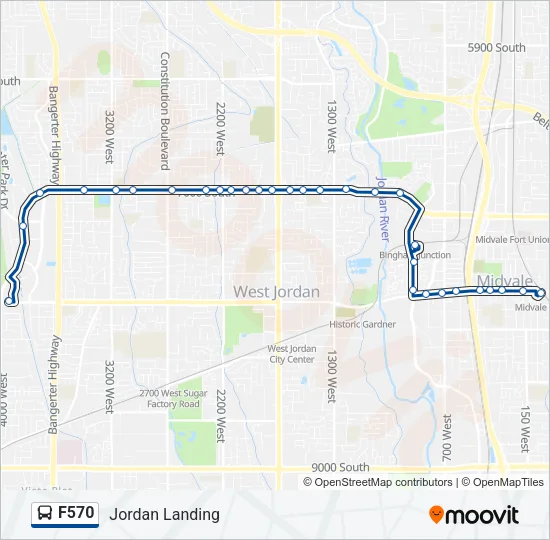 F570 Bus Line Map