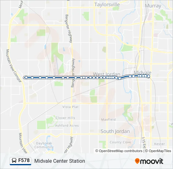 F578 Bus Line Map