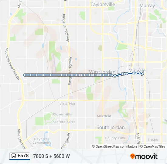 F578 Bus Line Map