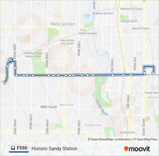 F590 Bus Line Map