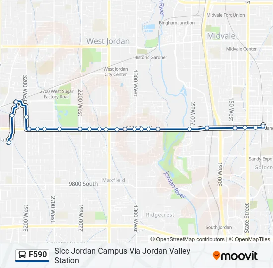 F590 Bus Line Map