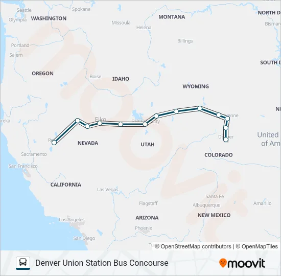 GREYHOUND US0560S Bus Line Map