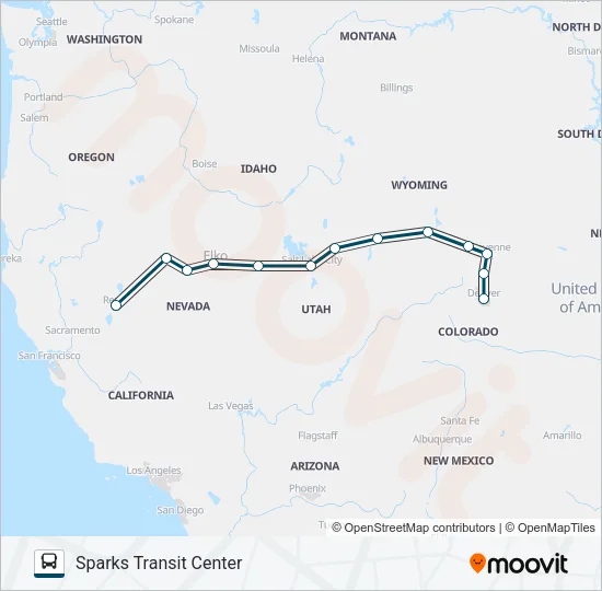 GREYHOUND US0560S Bus Line Map