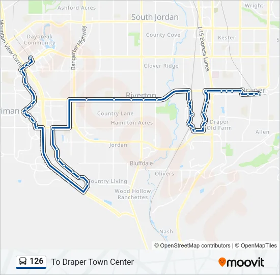 126 Bus Line Map