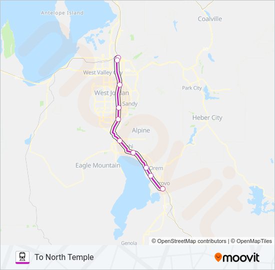 FRONTRUNNER Train Line Map