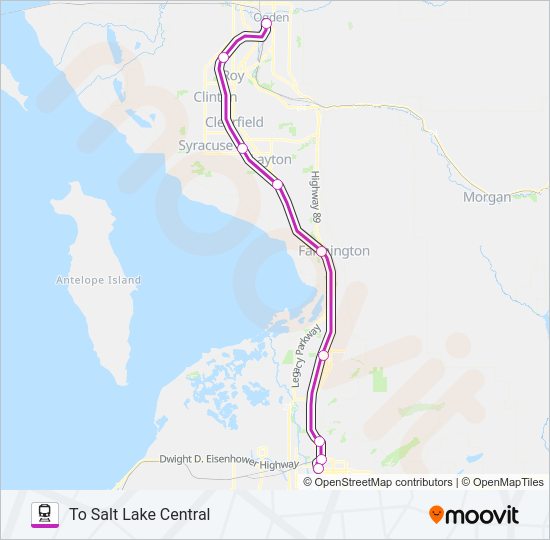 FRONTRUNNER Train Line Map