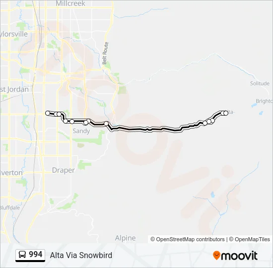 994 Bus Line Map