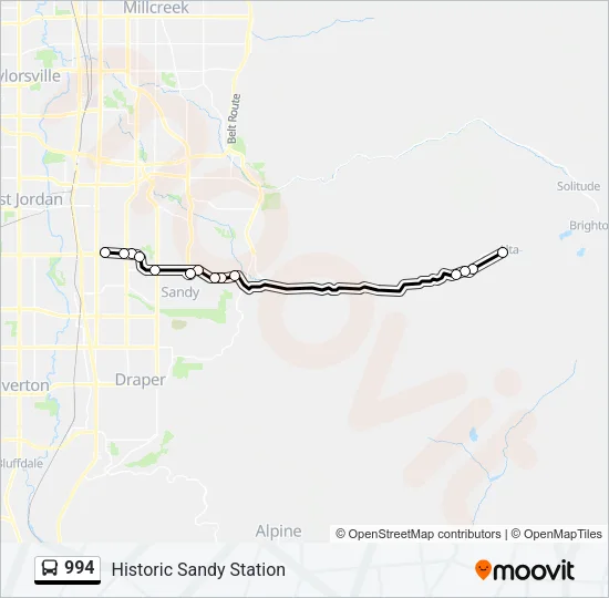 994 Bus Line Map