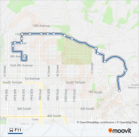 F11 bus Line Map