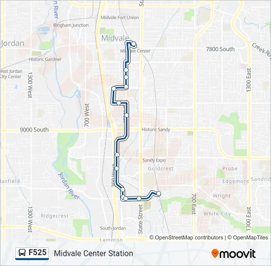 F525 Bus Line Map