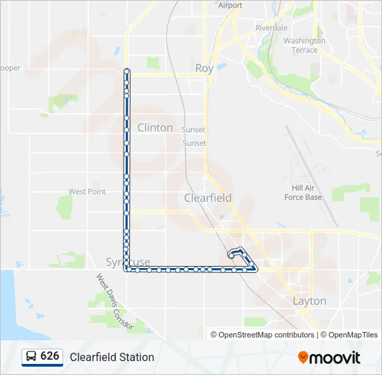 626 Bus Line Map