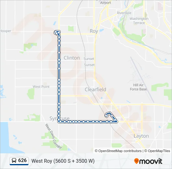 626 Bus Line Map