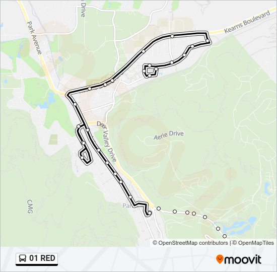 01 RED Bus Line Map