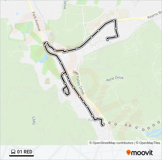 01 RED Bus Line Map