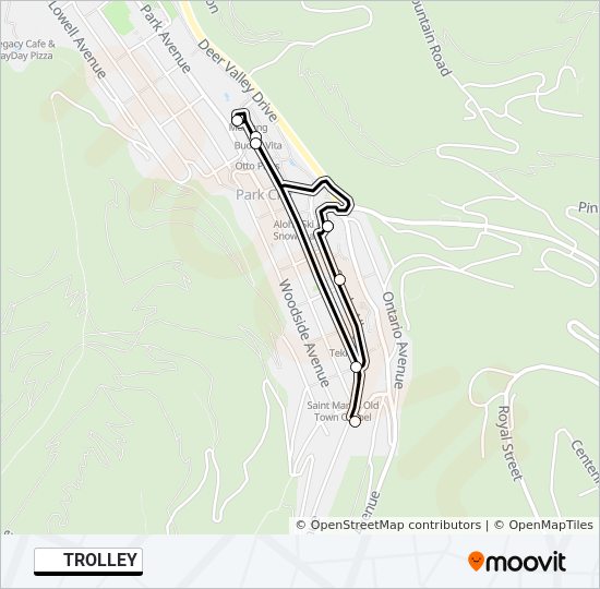 TROLLEY bus Line Map