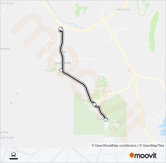 10 WHITE Bus Line Map