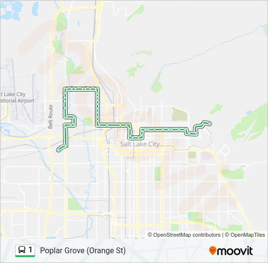 1 Bus Line Map