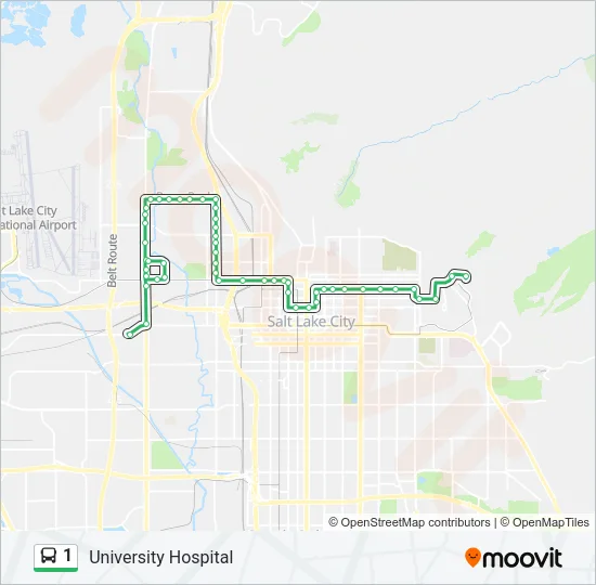 1 Bus Line Map