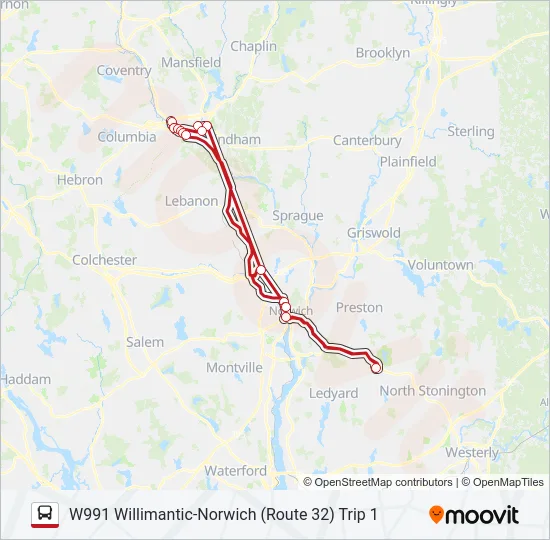991 Bus Line Map