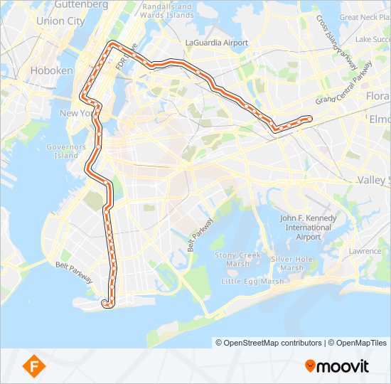 FX subway Line Map