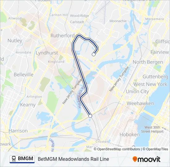BMGM Train Line Map
